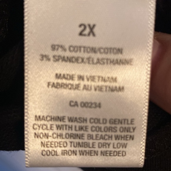 Long Sleeved Cotton T-shirt-2X - Picture 8 of 8